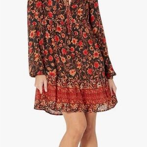 Billabong Hearts Desire Long Sleeve Mini Dress Size XS